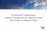 Technical Conference: Interim Response for Service over ... · The Technical Conference per section 20 ... 1977: Satsop nuclear power plant (WNP-3 and WNP-5) is under construction,
