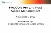 FALCON Pre and Post Award Management · • New PD’s Resume ... asimon@nifa.usda.gov. 202-401-6104 . College of Menominee Nation . Dine’ College. Ft. Peck Community College. Northwest