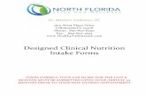 Designed Clinical Nutrition Intake Forms · Dr. Matthew Zaideman, DC 1610 West Plaza Drive Tallahassee FL 32308 Phone: 850-877-6790 Fax: 850-877-4194  Designed Clinical Nutrition