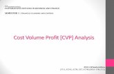 Cost Volume Profit [CVP] Analysis - CA Sri LankaCVP – Cost Volume Profit analysis : analysis of total cost and profitability at different levels of production. BEP – Break Even