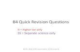 C1 Quick Revision Questions - WordPress.com · 2019-11-26 · B4 Quick Revision Questions B4 for AQA GCSE examination 2018 onwards H = Higher tier only SS = Separate science only.