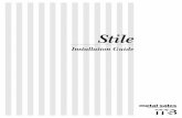 Stile - Sweets · THE APPLICATION AND DETAIL DRAWINGS IN THIS MANUAL ARE STRICTLY FOR ILLUSTRATION ... 796-0906 /FAX WOODLAND BRANCH 1326 Paddock Place Woodland, CA 95776 (530) 668-5690