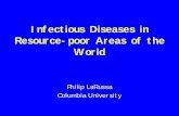 Infectious Diseases in Resource-poor Areas of the World · 2008-07-30 · – Major cause of anaemia/ children & pregnant women, low birth weight, premature birth and infant mortality