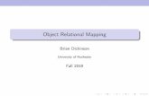 Object Relational Mapping - cs.rochester.edu · Flask-SQLAlchemy | Instantiation importos fromflaskimportFlask fromflask_sqlalchemyimportSQLAlchemy # get the absolute path of the