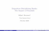 Depositors Disciplining Banks: The Impact of Scandals/media/files/presentations/201… · 1 Scandals I Tax Evasion - Tax Justice Network, ICIJ I Environment - BankTrack, Global Witness,