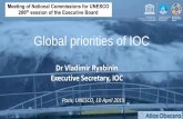 Global priorities of IOC - UNESCO · 2019-04-19 · 16DE OBIS Ocean Biogeographic Information System BBNJ United Nations Decade of Ocean Science for Sustainable Development . Title: