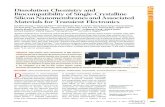 Dissolution Chemistry and ARTICLE Biocompatibility of ...rogersgroup.northwestern.edu/files/2014/acsnanobiodegr.pdfDissolution Chemistry and Biocompatibility of Single-Crystalline
