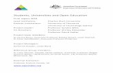 Students, Universities and Open Education · AUSGOAL Australian Governments Open Access and Licensing Framework ... Education and use of Open Educational Resources. This is an anachronism