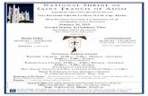 NATIONAL SHRINE OF AINT FRANCIS OF ASSISI2019/01/20  · Any and all signs, posters, fliers, pamphlets, booklets, etc. must be submitted to the Rector for review, possible edit or