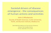 Societal drivers of disease emergence -the consequences of ... · • Establishment of vectors in new geographic locations. The major vectors : Aedes aegypti ... albopictus on vessels
