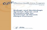 CER 85: Biologic and Nonbiologic Systemic Agents …...nonbiologic systemic agents or phototherapy, on an individual drug level, for treatment of chronic plaque psoriasis (CPP) and