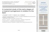A numerical study of the early stages of a tropical ... · 3, 4919–4935, 2015 A numerical study of the early stages of a tropical cyclogenesis in relation to the MJO J. Guerbette