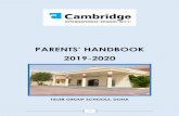 PARENTS’ HANDBOOK - The Cambridge International School …cisqatar.net/wp-content/uploads/2019/09/Parent-Handbook-2019-20.pdfThe Cambridge International School, Doha aims to produce: