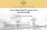 Texas Medicaid Program and Mental Health · Texas' per capita personal income has historically been below the national average, resulting in an FMAP exceeding 55.00 percent. In years