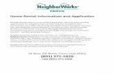 Home%Rental%Information%and%Application%%...3 !!!!!NeighborWorks!Provo!Rental!Application! Address(s)!of!Unit!Applying!For!_____!! Applicant!Information!