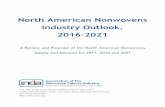 North American Nonwovens Industry Outlook, 2016-2021 · An INDA Report North American Nonwovens Industry Outlook, 2016-2021 October 2017 Page iii Foreword This is INDA’s tenth report