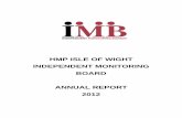 IMB Annual Report - HMP Isle of Wight...However, 2012 saw some significant changes in HMP Isle of Wight as the then Governor continued the drive to full integration of the three sites,