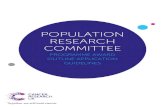 POPULATION RESEARCH COMMITTEE · Research UK Centres (e.g. existing or new Cancer Research UK Centres infrastructure staff). Audit and evaluation of existing clinical pathways would