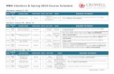 Spring 2015 Class Schedule & Textbooksmedia.biola.edu/business/downloads/MBA/i-s15-class-schedule-textbook-list.pdf · The Art of the Start: The Time-Tested, Battle-Hardened Guide