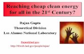 Reaching cheap clean energy for all in the 21 Century?Century?cnls.lanl.gov/~rajan/cheap_clean_energy_for_all.pdf · “Russia should direct future oil and natural gas exports to