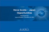 Nova Scotia – Japan Opportunities...Nova Scotia’s Exports to Japan Japan is Nova Scotia’s 6thlargest goods-export market behind the US, China, the UK, France, and the Netherlands.
