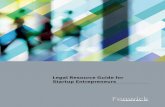 Legal Resource Guide for Startup Entrepreneurseuro.ecom.cmu.edu/program/law/08-732/Startups/... · The reasons for using a Delaware corporation at startup are the ease of filings