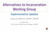 Alternatives to Incarceration Working Group€¦ · 15-01-2020  · Outpatient Center, Recuperative Care Center, Mental Health Urgent Care Clinic, and Center for Public Health, which