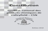 Syndicat national des produits chimiques de Valleyfield CSN · 2019-02-04 · Cette constitution fut amendée à l’assem lée générale spéciale du 2 décembre 2018. L'avis de