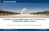 Guide to Qualifying San Francisco Initiative Measures€¦ · SAMPLE: Initiative Petition for an ORDINANCE and a DECLARATION OF POLICY ..... 23 I. Introduction This guide has been