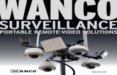 WANCO SURVEILLANCEwanco.com/wp-content/uploads/2017/06/brochure_Wanco...PORTABLE REMOTE-VIDEO SOLUTIONS The original mobile security solution. Wanco Portable Video Surveillance Systems