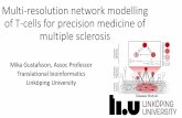 Multi-resolution network modelling of T-cells for ... · •Relapse-remitting MS have recurrent non-symptomatic phases, so patients can be followed with and without symptoms •T-cells
