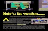 NEWS AND TECHNOLOGY OVERVIEW Mutoh - for creative, state … · 2015-05-08 · 20 < 2015 • April Mutoh - for creative, state of the art solutions portfolio and intended for long-term