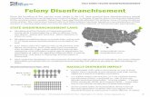 STATE DISENFRANCHISEMENT LAWS...Impact of Felony Disenfranchisement Laws in the United States, Human Rights Watch, The Sentencing Project, October 1998; Nicole D. Porter, Expanding