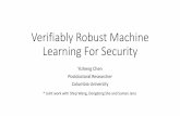 Verifiably Robust Machine Learning For Security · Searching for Evasive PDF Malware •Attacks can be decomposed to building block operations •Feature insertion-only attacks. Grosse