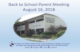 Back to School Parent Meeting August 16, 2018files.constantcontact.com/e4b5f033101/2ec9c83f-6456-48f3... · 2018-08-17 · Trimester 1: Fiber Arts In this elective, middle school