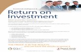 Return on Investment...Return on Investment Return on your EQ-i® investment The EQ-i® is the first scientifically validated emotional intelligence tool in the world. That’s impressive,