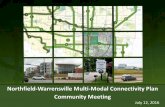Northfield-Warrensville Mult-Modal Connectivity Plan€¦ · Drive economic development, reinvestment and job creation by improving multimodal access to enhance livability and quality