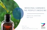 MEDICINAL CANNABIS: THE PEOPLE’S MEDICINE · 2019-05-15 · Dried Flower Cannabis Oil Cannabis Plant. SOME KEY STATISTICS 4 Opioid Reduction Autism Medicinal Cannabis legal in >34