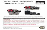 Industrial Gold - Rotary Screw Compressors Owners …...Industrial Gold Air Compressors | 00-531-95 Rotary Screw Compressors Gas and Diesel Driven WARNING: Never apply air pressure