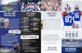 HEROES CORNER TICKET OUTREACH PROGRAM...2020/03/19  · HEROES CORNER Blue Devil football fans now have the opportunity to team up with Duke Athletics and give local military members