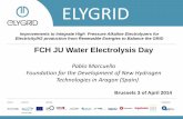 FCH JU Water Electrolysis Day · Brussels 3 of April 2014. ELYGRID Improvements to Integrate High Pressure Alkaline Electrolyzers for ... –Quantitative targets in MAIP ... Old membrane