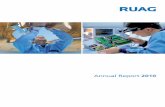 Annual Report 2010 - RUAG | RUAG · 2018-02-07 · In 2010, RUAG Space generated net sales of CHF 283 million. The post-merger integration of Oerlikon Space AG, which was acquired