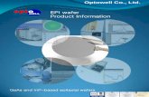 EPI wafer Product Information - Optron · 2017-03-22 · EPI wafer Product Information . Optowell Co., Ltd. VCSEL (수직공진표면발광레이저) Epi Wafer 제품명 FP-Dip wavelength