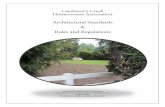 Architectural Standards Rules and Regulations · disseminate architectural guidelines for the Community. These guidelines are referred to specifically in the Declaration as the "Architectural