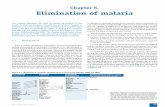 Chapter 5. Elimination of malaria - WHO€¦ · 46 World Mal aria report 2009 5.2 Definitions Malaria control: reducing the malaria disease burden to a level at which it is no longer