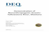 Demonstration of Nonanthropogenic Arsenic: Yellowstone River, …deq.mt.gov/.../NutrientWorkGroupRulePackage12_13/YellDONDraft08… · Permitted Discharges with Quantifiable Anthropogenic
