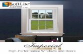 Enjoy unlimited benefits with Imperial LS Windows....Casement & Awning Windows Imperial LS casement and awning windows define a special look and feel for your home. These window styles