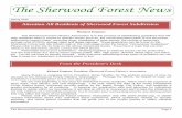 The Sherwood Forest News SFCA 2015.pdf · storage units (PODS), garage sales and illegal signage. These guidelines can be found on the Sherwood Forest web site (sfcabr.org) on the