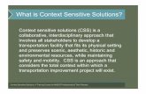 What is Context Sensitive Solutions? - NH.gov...Context Sensitive Solutions: A Training Course for NHDOT Professionals & Their Partners • The project satisfies the purpose and needs