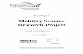 SCOOTER FINAL Report - University of the Fraser Valleyreport.pdf · A mobility scooter is a battery powered, three or four-wheeled vehicle designed for individuals who have difficulty